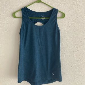 Blue active tank top